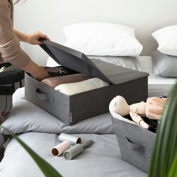 Immagine prodotto Bigso SOFT Grey - Contenitore sotto il letto (40 x 30 x 22 cm, 26.40 l)