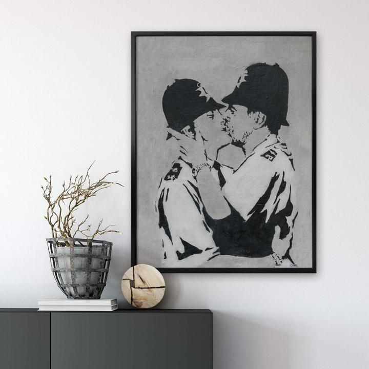 Produktbild Trenddeko Kissing Policemen (50 x 60 cm)