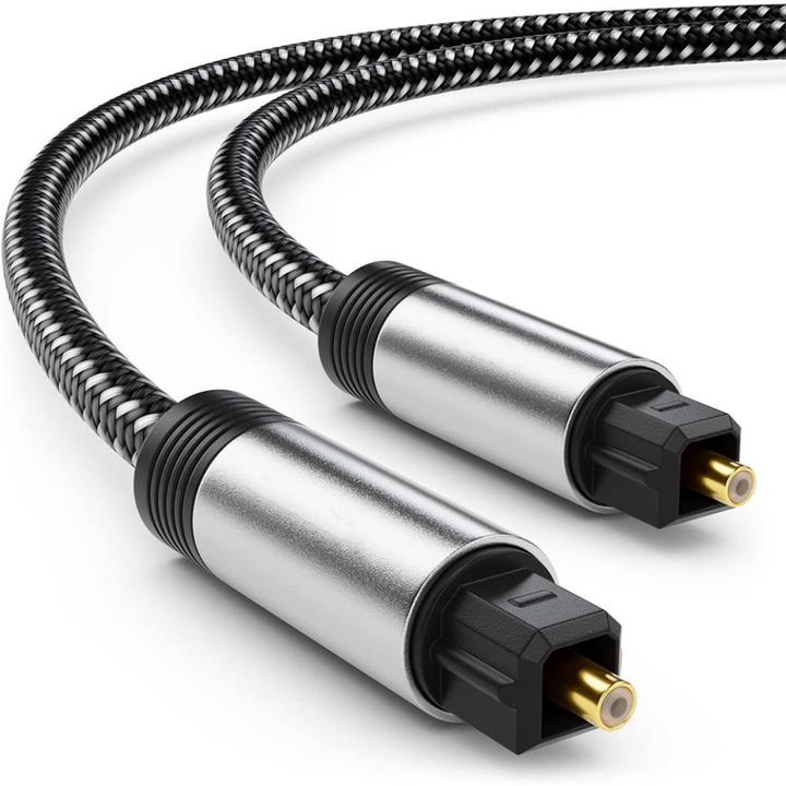 Produktbild Ueli Express 1m Toslink Optisches Digitales SPDIF Nylon Kabel (1 m, TOSLINK)