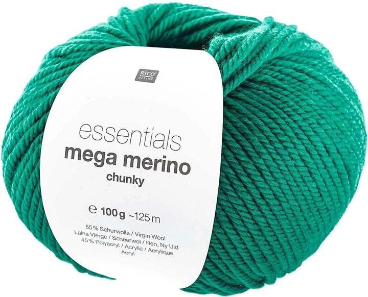 Produktbild Rico Design Wolle Essentials Mega Wool chunky 100 g, Grün (125 m)
