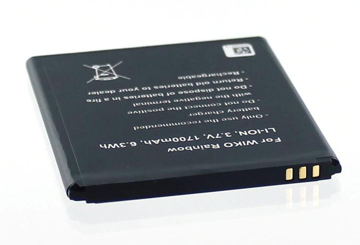 Image du produit AGI 27876 - Batterie - Wiko - RAINBOW - Noir - 1700 mAh - 3,7 V