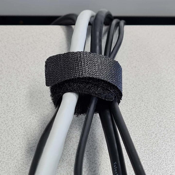 Image du produit Nedis Gestion des câbles Clip de câble Verrouillé 6 pièces Nylon Noir 175 mm Noir (Serre-câbles velcro, 175 mm, 1 pcs)