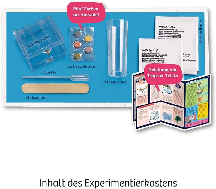 Produktbild Kosmos Kristall-Zucht Experimentierset, Kristalle in deinen Lieblingsfarben