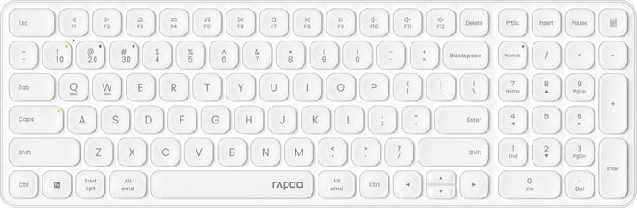 Produktbild Rapoo Kabellose ultraflache Multi-Mode-Tastatur "E9310M", Weiss, QWERTZ DE (DE, Kabellos)