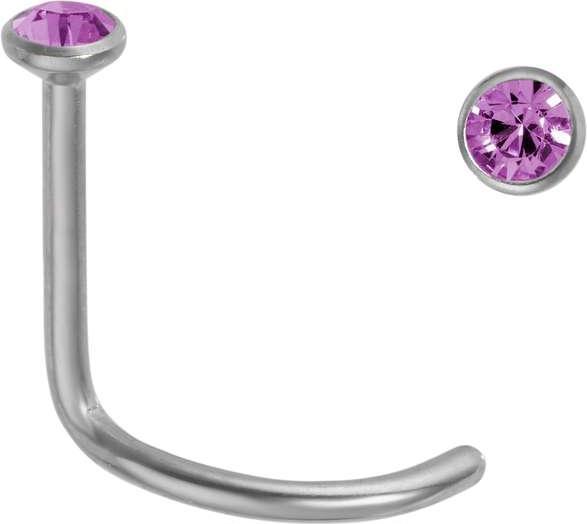 Bijouteria Nasenpiercing (Titan, Kristall)