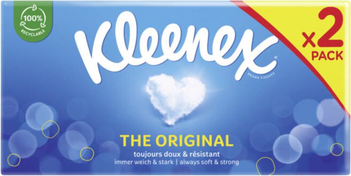Actual product image Kleenex ORIGINAL Cosmetic Tissue Box Duo 24 x 72 pcs.