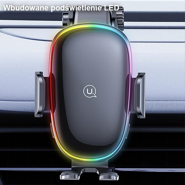 Produktbild Usams Uchwyt indukcyjny US-CD187 15W do szyby/na deskę czarny/black CD187ZJ01