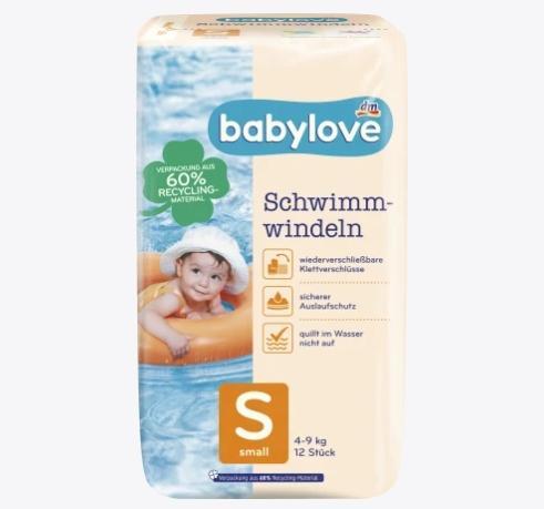 Produktbild dm babylove Schwimmwindeln (Gr. S, 12 Stück)