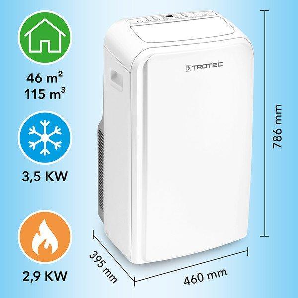 Immagine prodotto Trotec PAC 3500 SH (46 m², 12000 BTU/h)