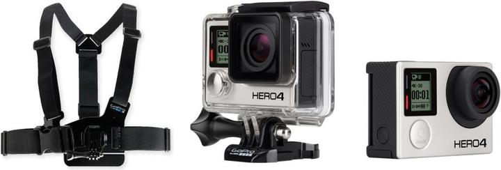GoPro Hero 4 Black Edition with chest strap