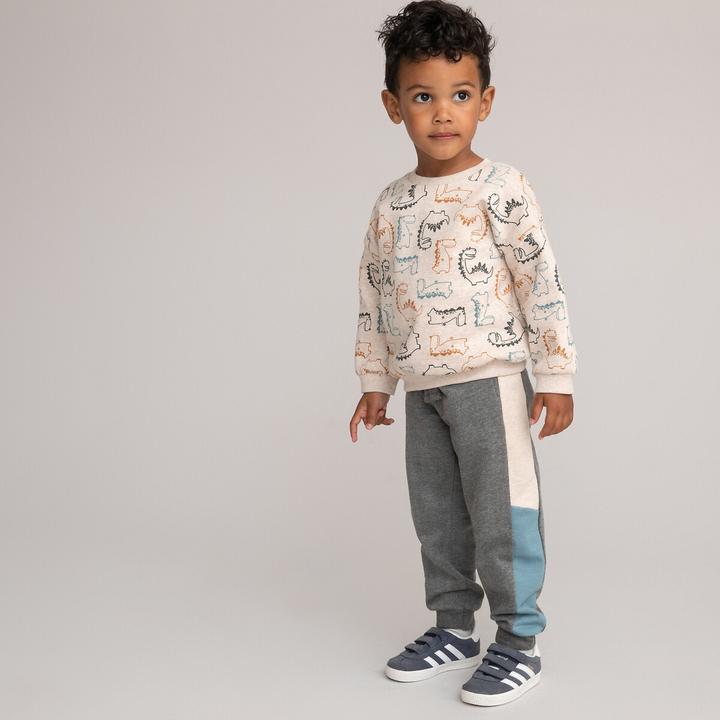 Actual product image La Redoute Collections Sweatshirt with round neck and dino print (86)