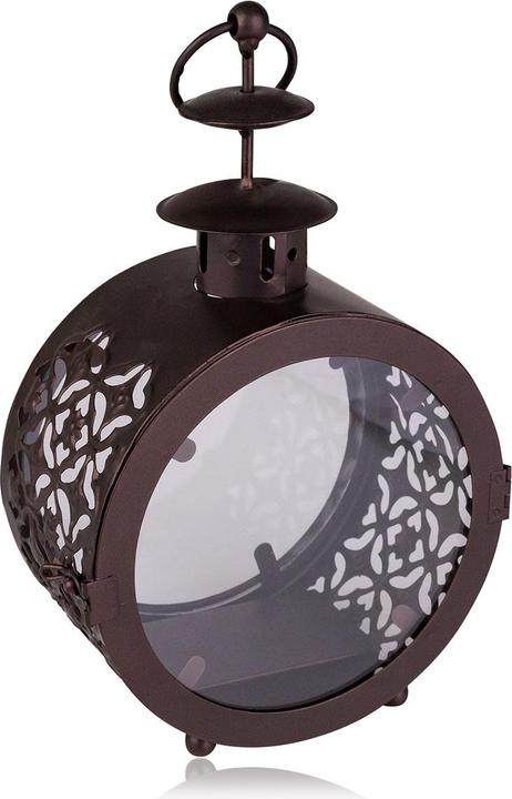 Immagine prodotto Accentra Set da bagno WINTER SPA in una lanterna di metallo nero, con 6 rose da bagno da 4 g, bomba da bagno (Set per la cura dei capelli)