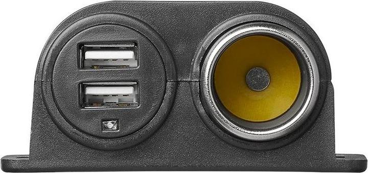Actual product image ProPlus Surface-mounted cigarette lighter socket + 2xUSB in blister pack