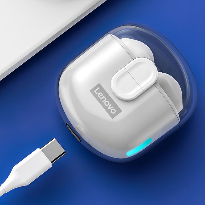Actual product image Lenovo LP12 TWS earphones (white) (NC, 3.50 h, Wireless)