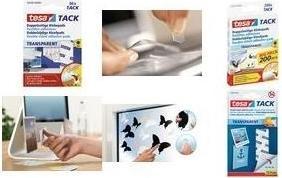 Produktbild tesa TACK doppelseitige Klebebads, transparente Klebestreifen
