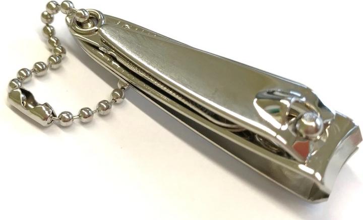 Produktbild Nippes Nagelknipser mit Kette, vernickelt, 5 cm