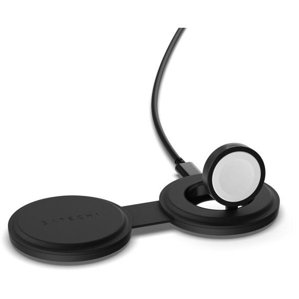 Immagine prodotto Satechi Caricabatterie wireless 2-in-1 OntheGo con Qi2 (15 W)