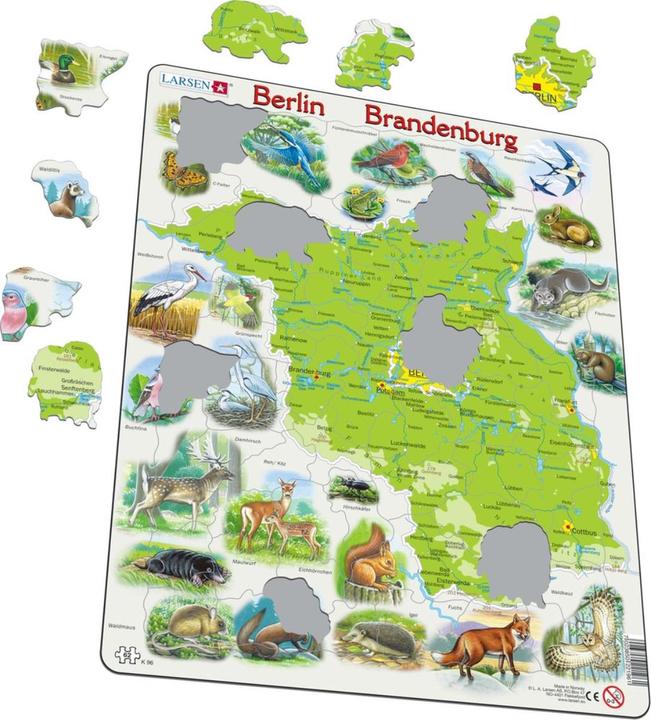Actual product image Larsen Puzzle - Brandenburg / Berlin (physical)
