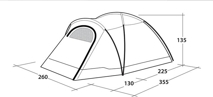 Produktbild Outwell - Cloud 4 - Green - 4-person (Kuppelzelt, 6.30 kg, 4 Personen)