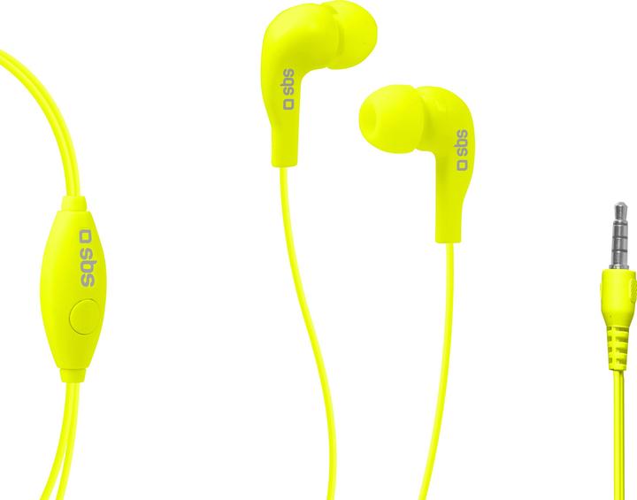 Immagine prodotto SBS Cuffie con cavo, stereo in-ear Studio Mix 10, spina jack 3,5 mm con microfono e pulsante per G (Cablato)