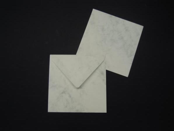 Produktbild Blanke Briefumschläge 125x140mm 100g/qm gummiert VE=100 Stück grau marmora (100 x)