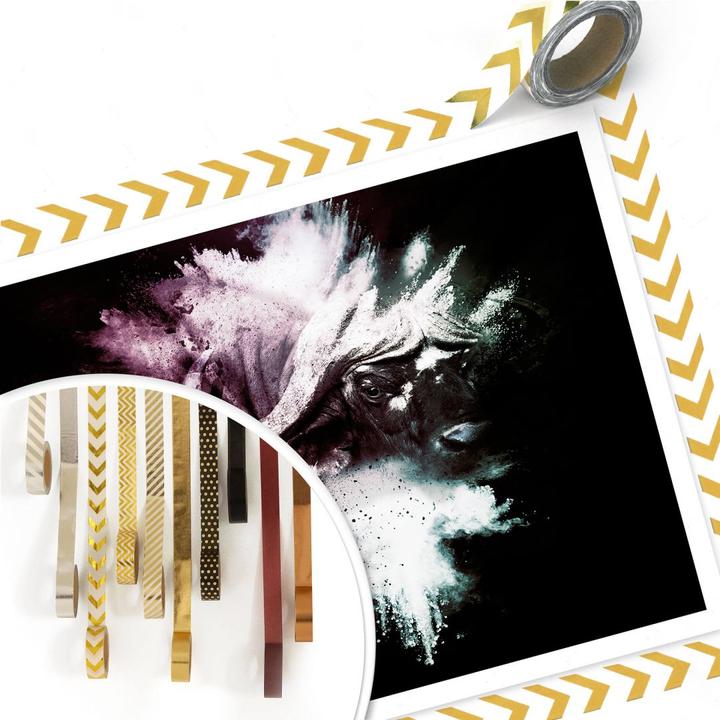 Image du produit Trenddeko Explosion sauvage : le buffle d'eau (80 x 60 cm)