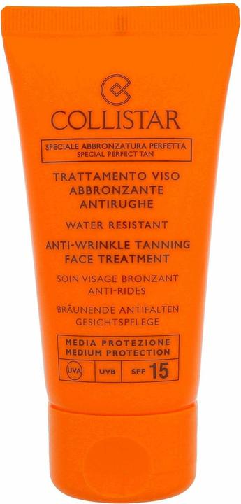 Collistar Anti-Wrinkle Tanning Face Treatment Spf 15 (Sonnencreme Gesicht, SPF 15, 50 ml)