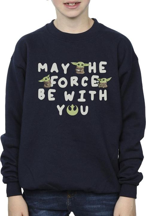 Produktbild Star Wars The Mandalorian Grogu May The Force Be With You Sweatshirt Jungen (152, 158)