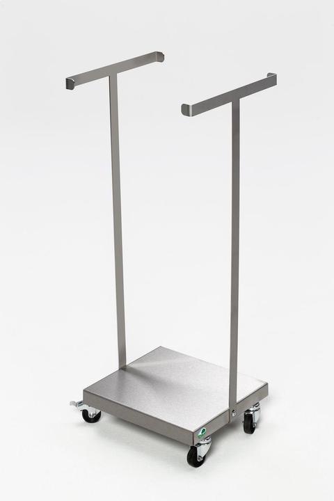 Produktbild VAR Müllsackständer SHR 120 fahrbar Edelstahl 120 L für 120-l Abfallsäcke, aus Edelstahl mit fester (120 l)