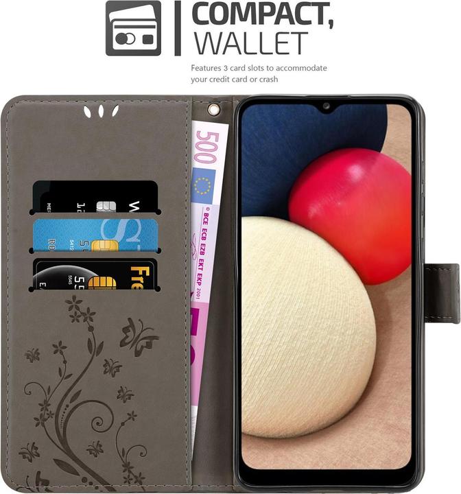 Image du produit Cadorabo Couverture du livre de fleurs (Samsung Galaxy A02s)