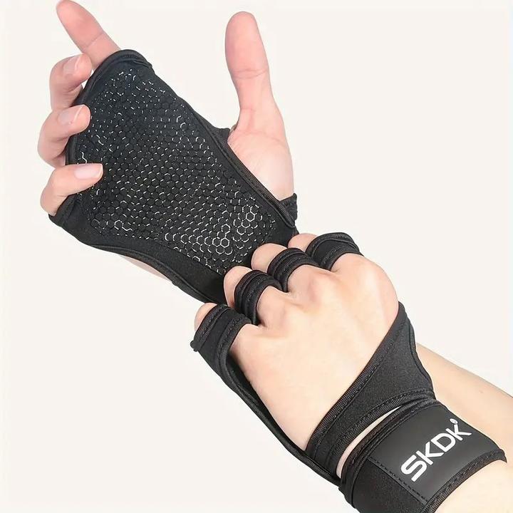 Actual product image Cbx Fitness-Handschuhe mit Handgelenkbandagen und Silikongel Grösse L (L)