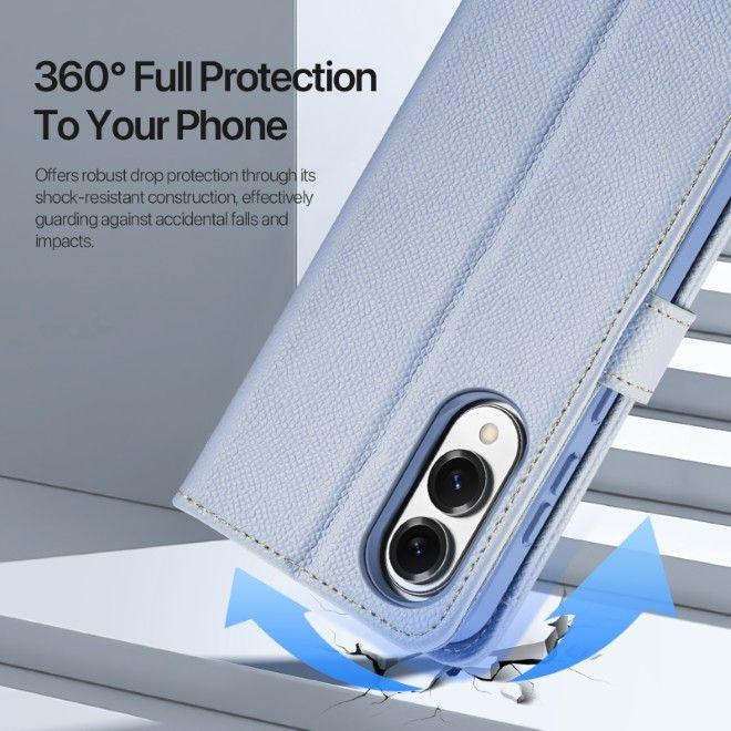 Produktbild Dux Ducis Lawa Series MagSafe Kunstleder Bookcover Hülle (Samsung Galaxy S25 Edge)