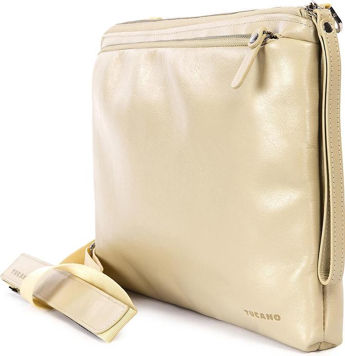 Image du produit Tucano Elle, sacoche en cuir pour ordinateur portable 13 pouces pour femme, IVORY (13", Apple)