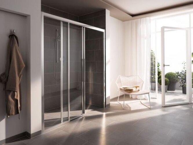 Produktbild Koralle Duschschiebetür dreiteilig myDay Comfort SBF3F links 150 1465-1505x2000mm (100.80 cm, 208.80 cm, 21.60 cm)