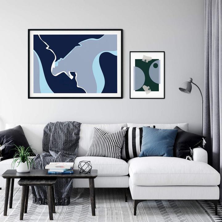 Image du produit Trenddeko Abstract Blue (60 x 80 cm)