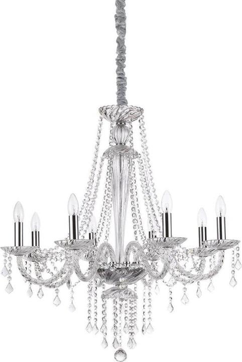Image du produit Ideal lux AMADEUS Suspension E14 8x ⌀800mm dimmable Clair 168777 (E14)