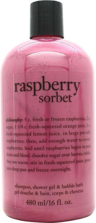 Image du produit philosophy Gel douche et bain au sorbet de framboise 480ml (480 ml)