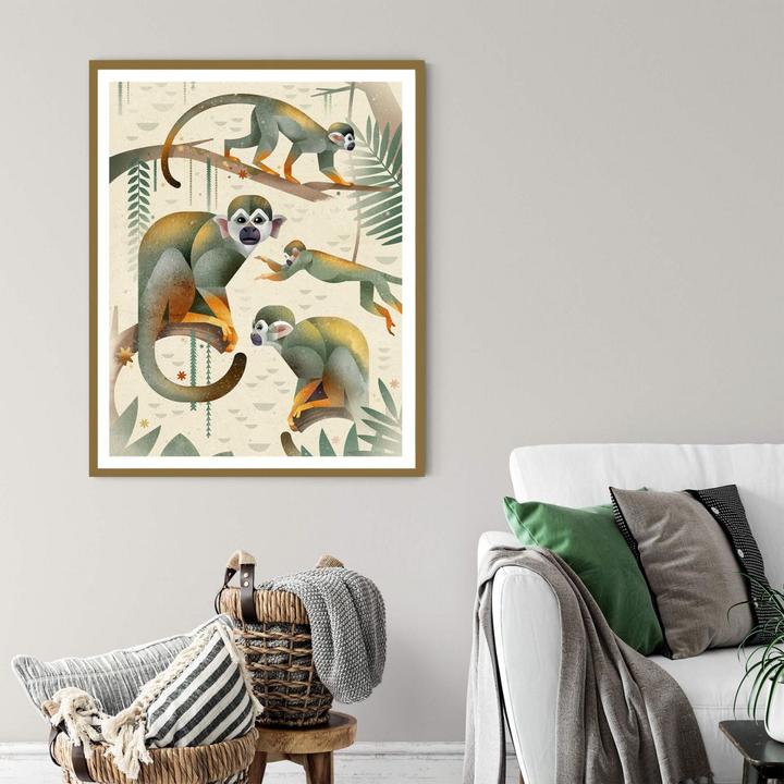 Image du produit Trenddeko Singes écureuils (80 x 100 cm)