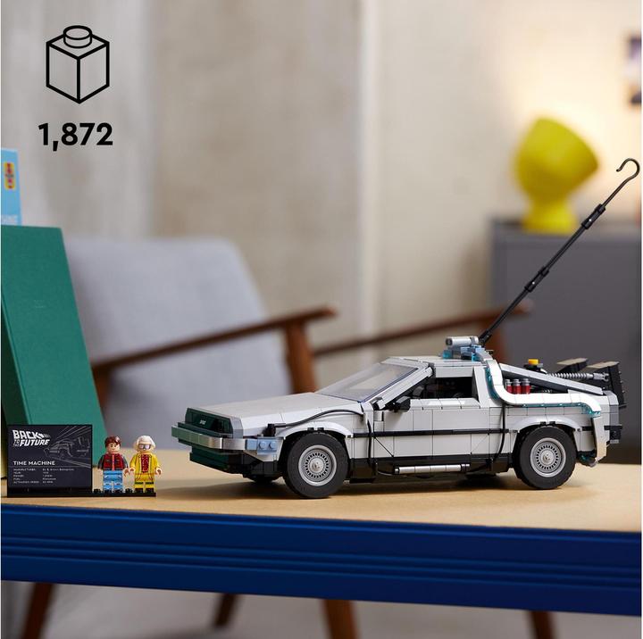 Actual product image LEGO Time machine from Back to the Future (10300, LEGO Icons, LEGO Rare Sets)