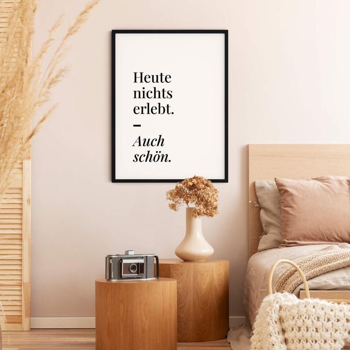 Produktbild Trenddeko Heute nichts erlebt (100 x 120 cm)