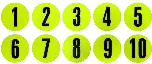 Immagine prodotto Meta-tu-Victoria Dischi di marcatura Meta numeri 1-10