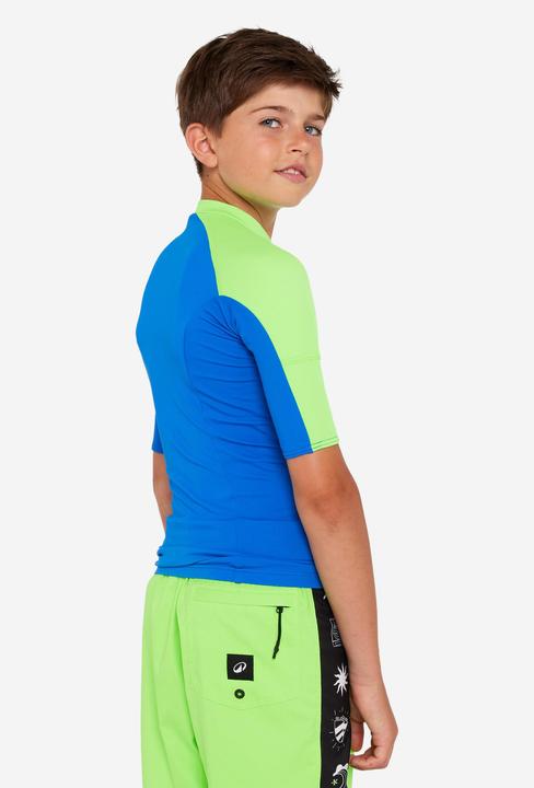 Image du produit Olaian T-shirt anti uv manches courtes Garçon - 500 vert et bleu