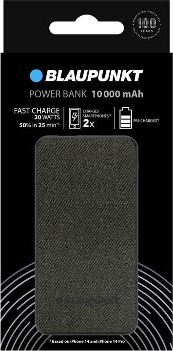 Produktbild Blaupunkt Powerbank 10000 mAh (10000 mAh, 20 W, 37 Wh)