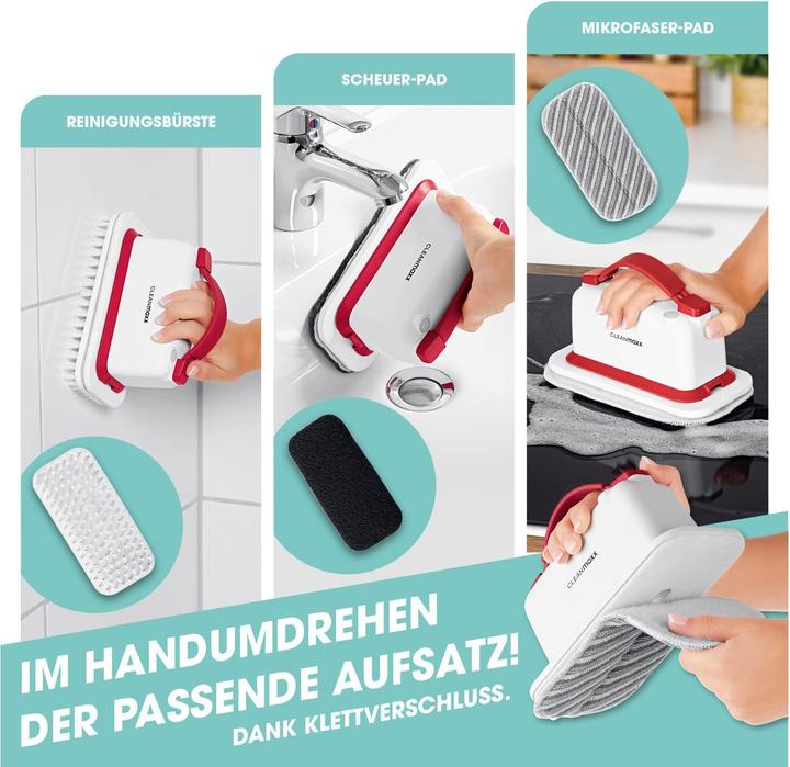 Immagine prodotto CleanMaxx Spazzola di pulizia Incl. 3 attacchi, 4 V USB-C (1 pz.)