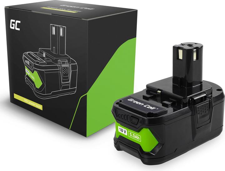 Image du produit GreenCell Batterie Green Cell pour Ryobi ONE+ 18V 5Ah batterie de remplacement RB18L50 (18 V)