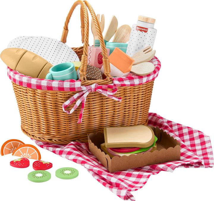 Fisher-Price Wooden picnic basket set