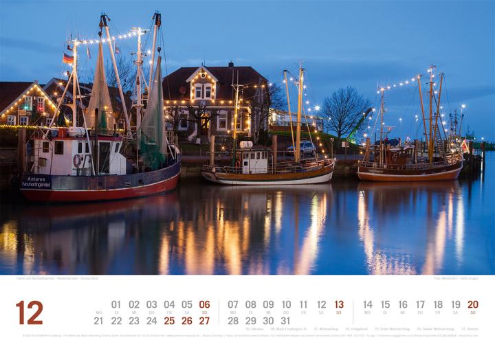Image du produit Nordsee - von Ostfriesland bis nach Sylt - ReiseLust Kalender 2026 (45 x 33 cm, Couverture rigide, Allemand)