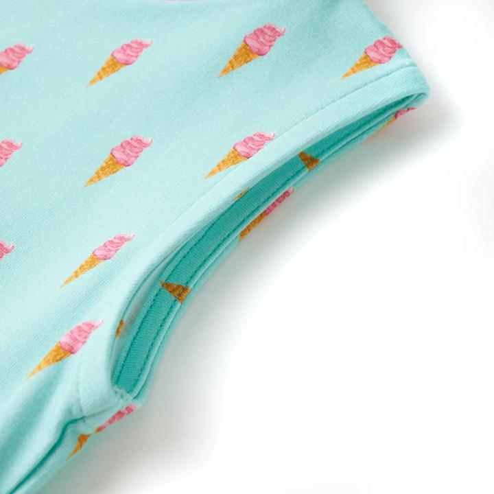 Image du produit VidaXL Robe pour enfant avec cordon de serrage Vert menthe clair 116,Matériel (116)