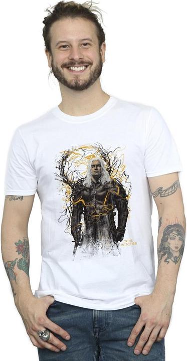 Immagine prodotto Netflix The Witcher Smoking Wolf Maglietta Uomo (4XL)