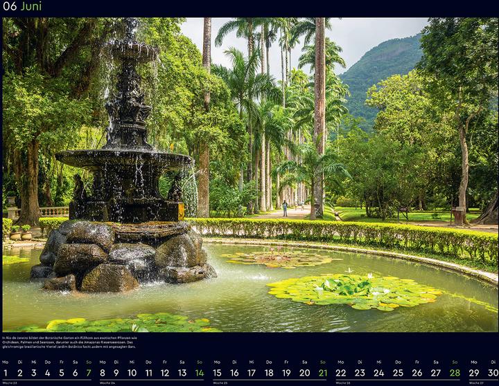 Produktbild Die schönsten Gärten der Welt - Wandkalender 2026 (60 x 45 cm, Harter Einband, Deutsch)